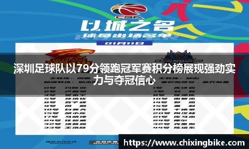 深圳足球队以79分领跑冠军赛积分榜展现强劲实力与夺冠信心